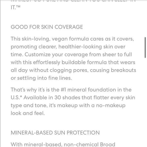 NWT bareMinerals ORIGINAL Foundation SPF 15 Tan Nude 17 - Picture 6 of 11